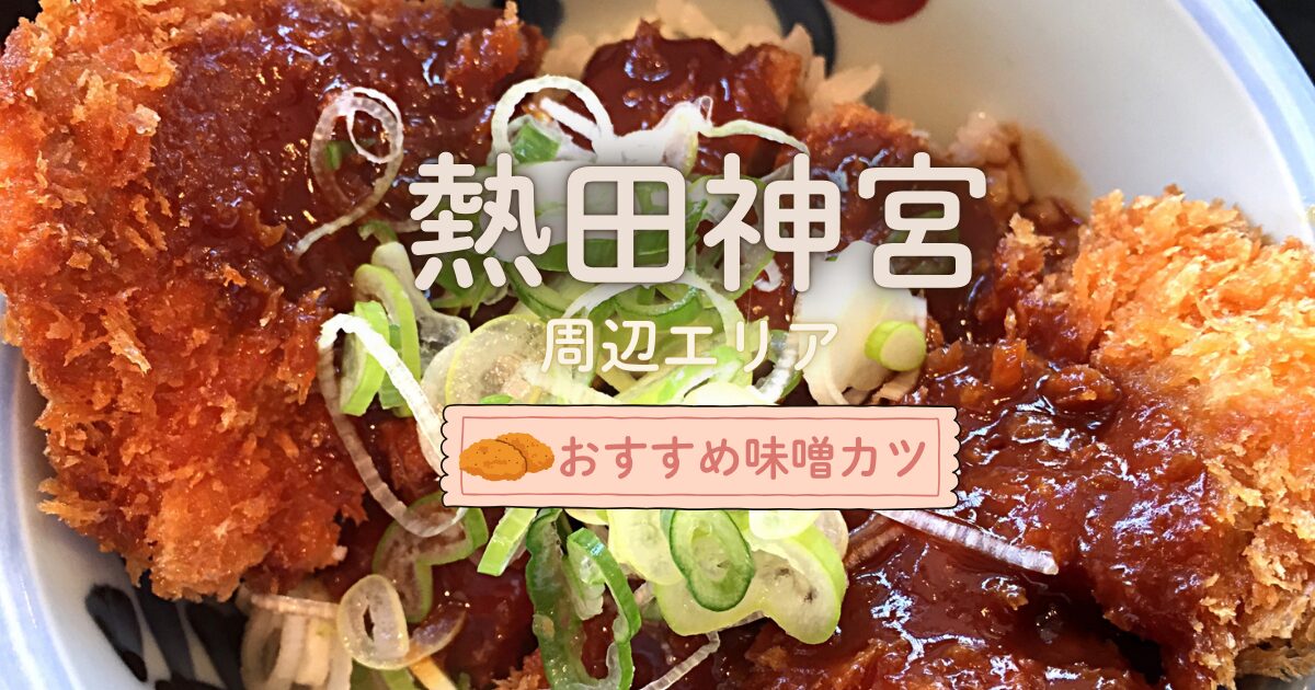 熱田神宮周辺のおすすめ味噌カツのお店