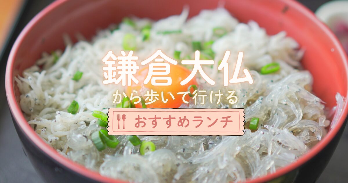 鎌倉大仏から歩いて行けるおすすめランチ