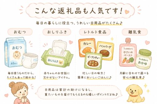 妊婦さんにはこんな返礼品が人気