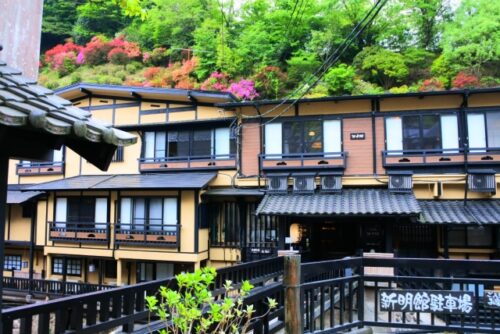 黒川温泉街の散策