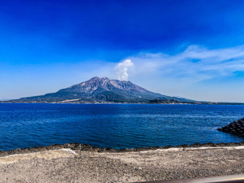 桜島や雲海を望む開放的な景観