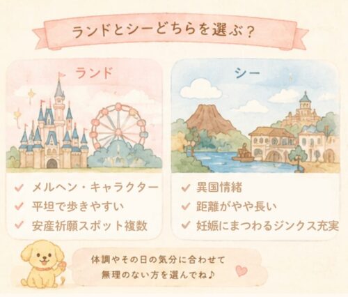 ディズニーシーとディズニーランド、どちらがいい?